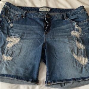 torrid jean shorts